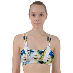 Porcelain Mask Minature Mask Line Them Up Sports Bra by Sapixe