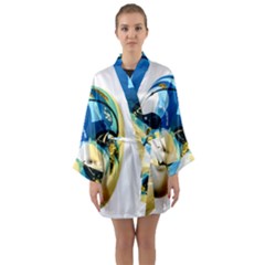 Porcelain Mask Minature Mask Long Sleeve Kimono Robe by Sapixe