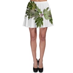 Leaves Plant Branch Nature Foliage Skater Skirt by Sapixe