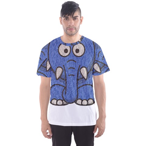 Elephant Animal Cartoon Elephants Men s Sports Mesh Tee by Sapixe