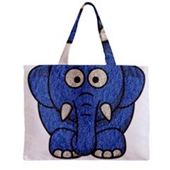 Elephant Animal Cartoon Elephants Zipper Mini Tote Bag by Sapixe