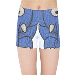 Elephant Animal Cartoon Elephants Kids Sports Shorts by Sapixe