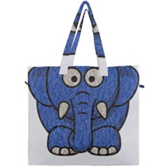 Elephant Animal Cartoon Elephants Canvas Travel Bag