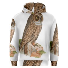 Bird Owl Animal Vintage Isolated Men s Overhead Hoodie