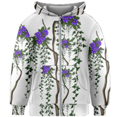 Image Cropped Tree With Flowers Tree Kids Zipper Hoodie Without Drawstring