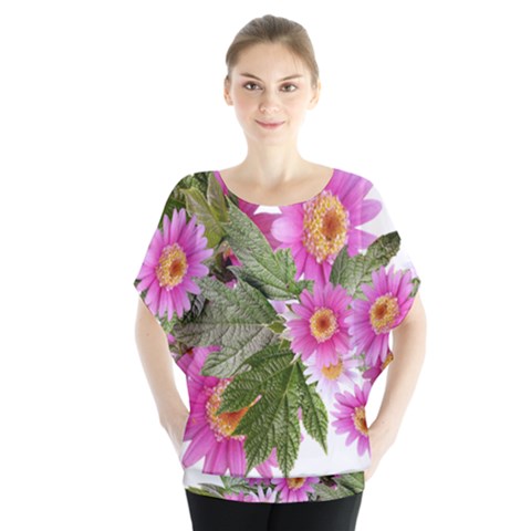 Daisies Flowers Arrangement Summer Blouse by Sapixe