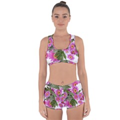 Daisies Flowers Arrangement Summer Racerback Boyleg Bikini Set by Sapixe