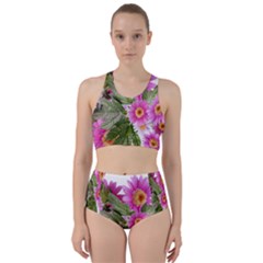 Daisies Flowers Arrangement Summer Racer Back Bikini Set by Sapixe