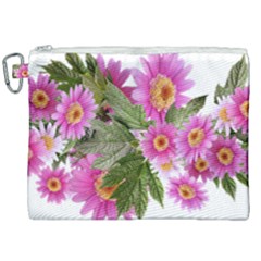 Daisies Flowers Arrangement Summer Canvas Cosmetic Bag (xxl)