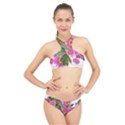 Daisies Flowers Arrangement Summer High Neck Bikini Set View1