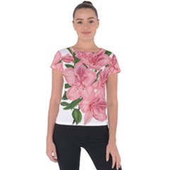 Flower Plant Blossom Bloom Vintage Short Sleeve Sports Top  by Sapixe