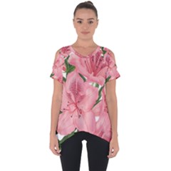 Flower Plant Blossom Bloom Vintage Cut Out Side Drop Tee by Sapixe