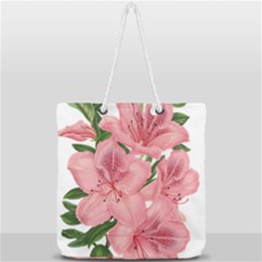 Flower Plant Blossom Bloom Vintage Full Print Rope Handle Tote (large) by Sapixe