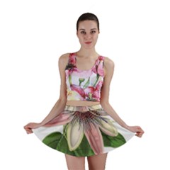 Passion Flower Flower Plant Blossom Mini Skirt by Sapixe