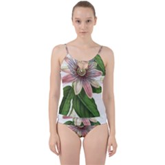 Passion Flower Flower Plant Blossom Cut Out Top Tankini Set by Sapixe