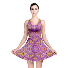 Fantasy Flower Festoon Garland Of Calm Reversible Skater Dress by pepitasart