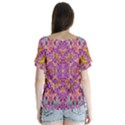 Fantasy Flower Festoon Garland Of Calm V-Neck Flutter Sleeve Top View2