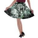 Awesome Tiger In Green And Black A-line Skater Skirt View2