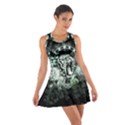 Awesome Tiger In Green And Black Cotton Racerback Dress View1