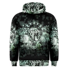 Awesome Tiger In Green And Black Men s Overhead Hoodie