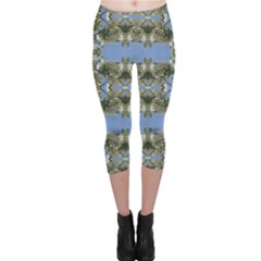 Bunny Petals Capri Leggings  by G33kChiq