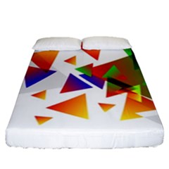 Abstract Pattern Background Design Fitted Sheet (queen Size)