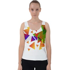 Abstract Pattern Background Design Velvet Tank Top