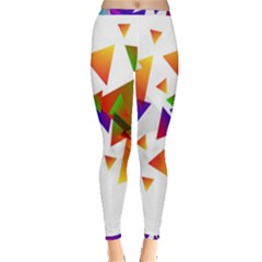 Abstract Pattern Background Design Inside Out Leggings