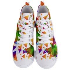 Abstract Pattern Background Design Men s Lightweight High Top Sneakers