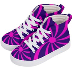 Illustration Abstract Wallpaper Kid s Hi-top Skate Sneakers by Sapixe