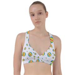 Balloon Ball District Colorful Sweetheart Sports Bra by Sapixe