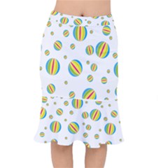 Balloon Ball District Colorful Mermaid Skirt by Sapixe