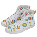 Balloon Ball District Colorful Women s Hi-Top Skate Sneakers View2