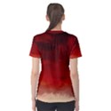 Flaming Skies Ominous Fire Clouds Women s Cotton Tee View2