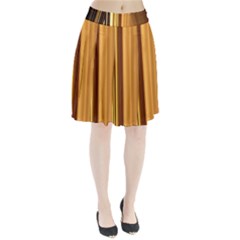 Course Gold Golden Background Pleated Skirt by Sapixe