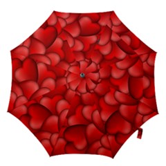 Form Love Pattern Background Hook Handle Umbrellas (large) by Sapixe