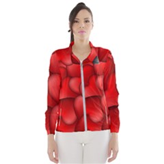 Form Love Pattern Background Windbreaker (women) by Sapixe