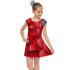 Form Love Pattern Background Kids Cap Sleeve Dress