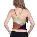 Sky Art Silhouette Panoramic Spaghetti Strap Bra Top View2