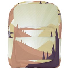 Sky Art Silhouette Panoramic Full Print Backpack by Sapixe