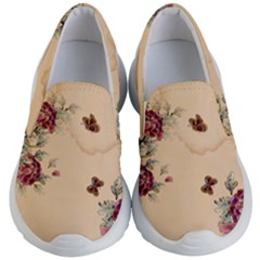 Flower Traditional Chinese Painting Kid s Lightweight Slip Ons by Sapixe