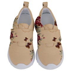 Flower Traditional Chinese Painting Velcro Strap Shoes by Sapixe