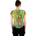 Easter Egg Happy Easter Colorful Crew Neck Crop Top View2