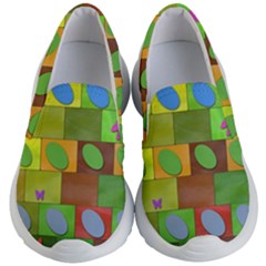 Easter Egg Happy Easter Colorful Kid s Lightweight Slip Ons