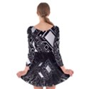 Technoid Future Robot Science Long Sleeve Velvet Skater Dress View2