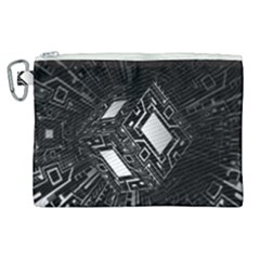 Technoid Future Robot Science Canvas Cosmetic Bag (xl) by Sapixe