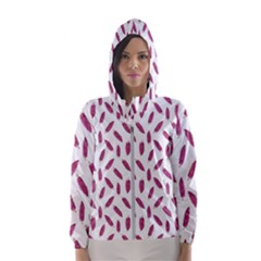 Cacao Fruits Pattern Hooded Windbreaker (women) by dflcprints