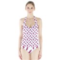 Cacao Fruits Pattern Halter Swimsuit View1