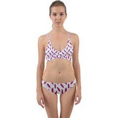 Cacao Fruits Pattern Wrap Around Bikini Set by dflcprints