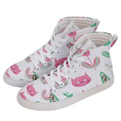 Flowers Women s Hi-top Skate Sneakers by luizavictorya72